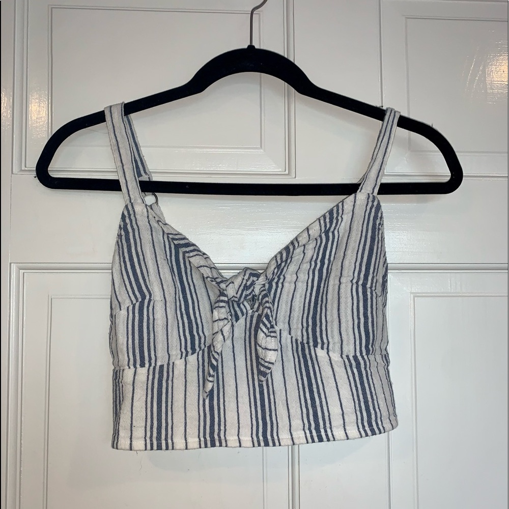 Hollister Striped Cropped Tank